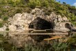 View of Sperlonga Cave, Tiberio Ruins. Italy.