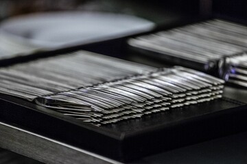 Wall Mural - Forks on the banquet hall table