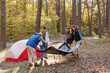 © Oleksii Syrotkin/Stocksy - Tent trekking equipment campsite prepare utility location