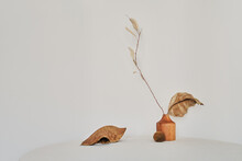 Dry Branch In A Vase: Minimalist Interior