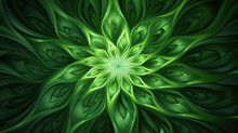 A Hypnotic Kaleidoscope Of Green Tea Hues Weaving And Spinning In A Mesmerizing Wavelike Pattern. Abstract Wallpaper Backgroun