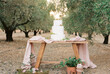 © Berena Alvarez/Stocksy - Wedding Cake table in film
