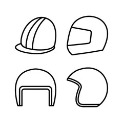 Wall Mural - Helmet icon vector. safety helmet icon