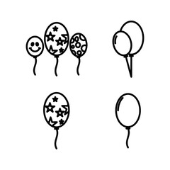 Balloon icon vector. air balloon icon isolated