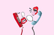 © Yaroslav Danylchenko/Stocksy - Talking mouths and speech balloons with retro telephones.