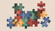 © Ivan Haidutski/Stocksy - Diverse puzzle of multiracial people coming together in unity.