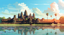 Illustration Of The Angkor Wat