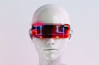 © Marcos Osorio/Stocksy - Portrait of a futuristic woman with virtual glasses