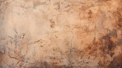 Sticker - Brown concrete mock parchment empty surface, natural pattern antique design art work and wallpaper.