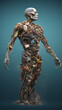 © Artificium Studio - Renewed Genesis: 3D Rendering of Human Form Sculpted from Waste by Generative AI