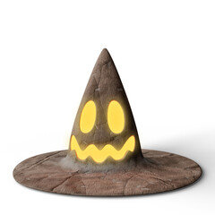 Sticker - Witch or Wizard Magic Hat. 3D Illustration. File with Clipping Path.