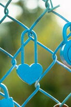 Love Lock Heart On Fence