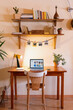 © Malquerida Studio/Stocksy - Cozy workspace at home