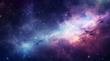 Fototapeta Kosmos - Nebula and stars in deep space. Abstract space background.