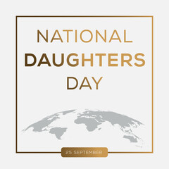 Wall Mural - National Daughters Day, held on 25 September.