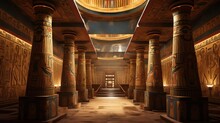 Ancient Tombs Of Egyptian Pharaohs. Created Using Generative AI Technology.