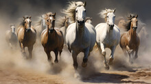 Herd Of Running Horse