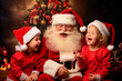 © the_lightwriter - kids celebrate Christmas with gifts