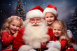 © the_lightwriter - kids celebrate Christmas with gifts