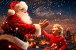 © the_lightwriter - kids celebrate Christmas with gifts