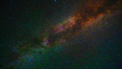 Wall Mural - night starry sky with shooting stars, perseid meteorites and comets on the background of the milky w