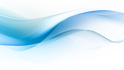 Wall Mural - smooth clean blue abstract background, with curved lines and shapes
