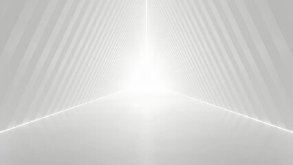 Aufkleber - abstract white futuristic geometric tunnel architecture, loop animation.