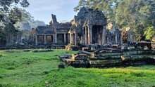 Cambodia. Preah Khan Temple. Siem Reap City. Siem Reap Province. An Ancient Buddhist Temple Built At The End Of The 12th Century During The Reign Of Jayavarman VII.