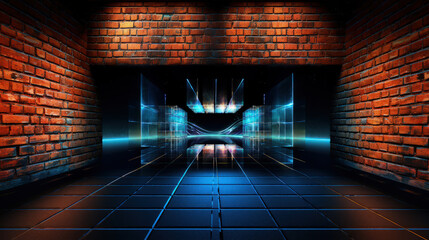 Wall Mural - original concept art, video game style, room for copy great wallpaper or background environment of the highest quality. 