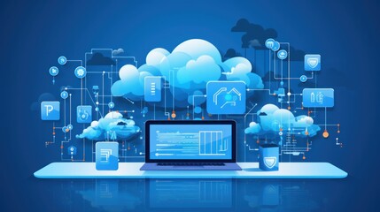 Modern Technology IT Solutions illustration