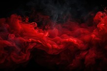 Blue Vs Red Smoke Effect Black Vector Background. Abstract Neon Flame Cloud With Dust Cold Versus Hot Concept. Sport Boxing Battle Competition Fog Transparent Wallpaper Design. Police Digital Banner