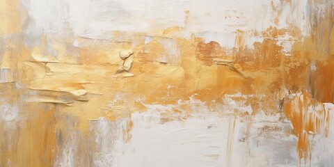Wall Mural - gold white art painting texture