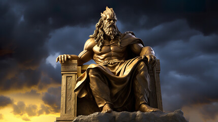 Wall Mural - Ancient Greek God Zeus