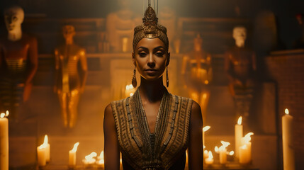 Poster - Depiction of The Ancient Egyptian Queen Nefertiti