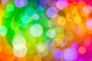 Wall Mural - colorful bokeh blurred background