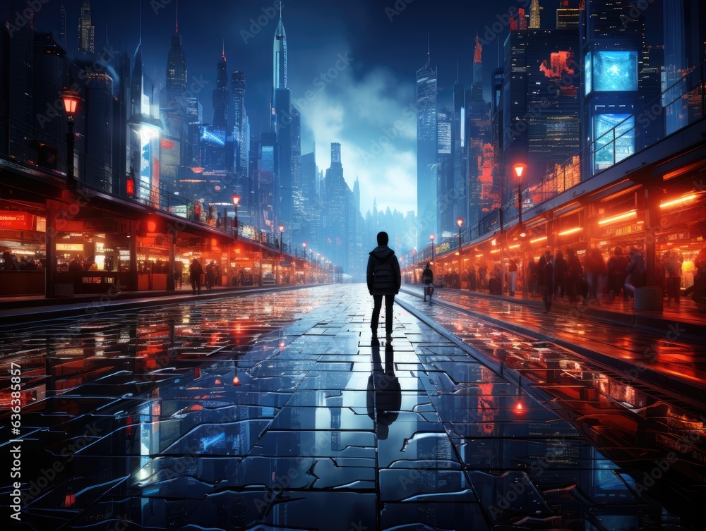 Explore the futuristic world of advanced processors, with a visually ...