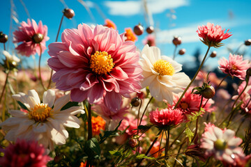 Wall Mural - the beautiful flower in the garden