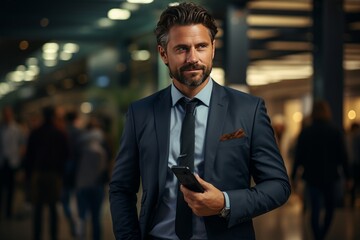 Wall Mural - attractive businessman