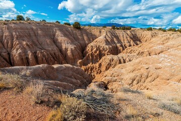 Sticker - Cathedral Gorge state park with its patterns made erosions of bentonite clay, Nevada