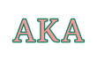 Alpha kappa alpha greek letter, AKA greek letters