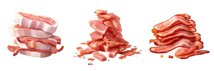 Canvas Print - Chopped bacon