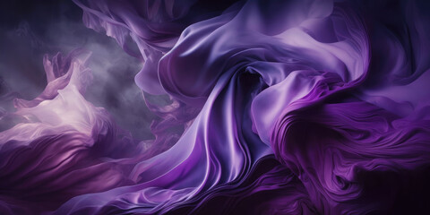 Wall Mural - Purple Storm and Silk Waves