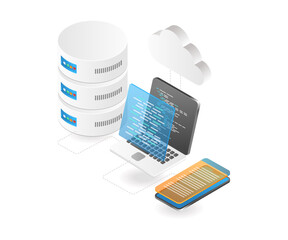 Aufkleber - Hosting application cloud server programmer