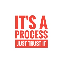 Wall Mural - ''Trust the Process'' Positive Quote Lettering