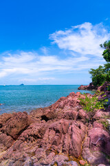 The Pink Coast or Lan Him Chomphu at Chanthaburi in Thailand