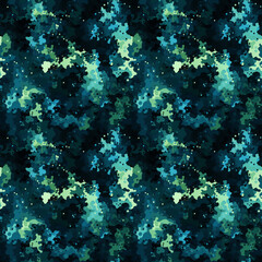 Wall Mural - seamless hi tech marine camo pattern