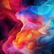 Colorful Smoke Swirl Background