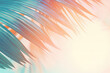 Tropical Palm left background teal and orange