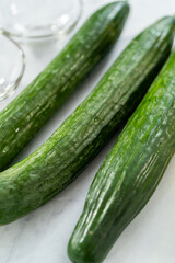 Canvas Print - Cucumber salad