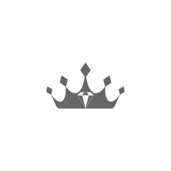 Canvas Print - Crown logo king royal icon isolated on transparent background